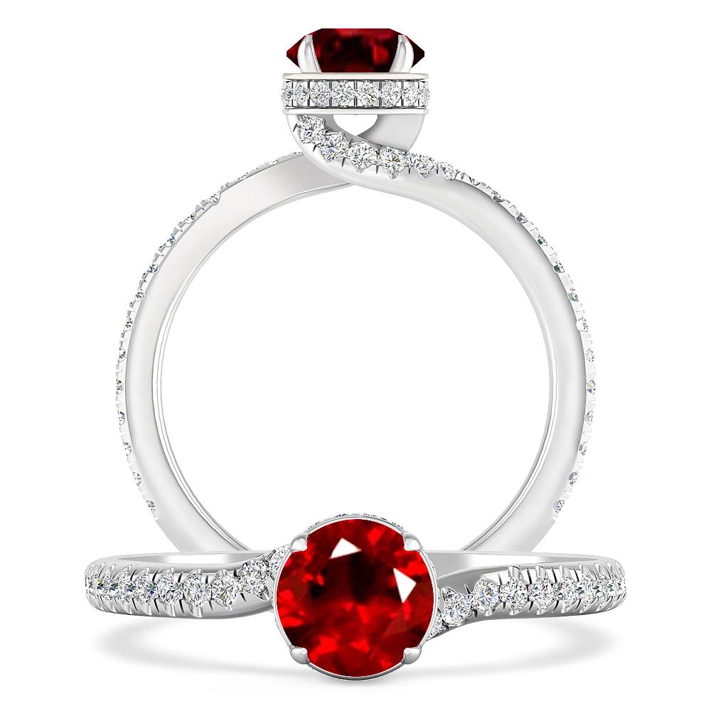 White Gold - Ruby