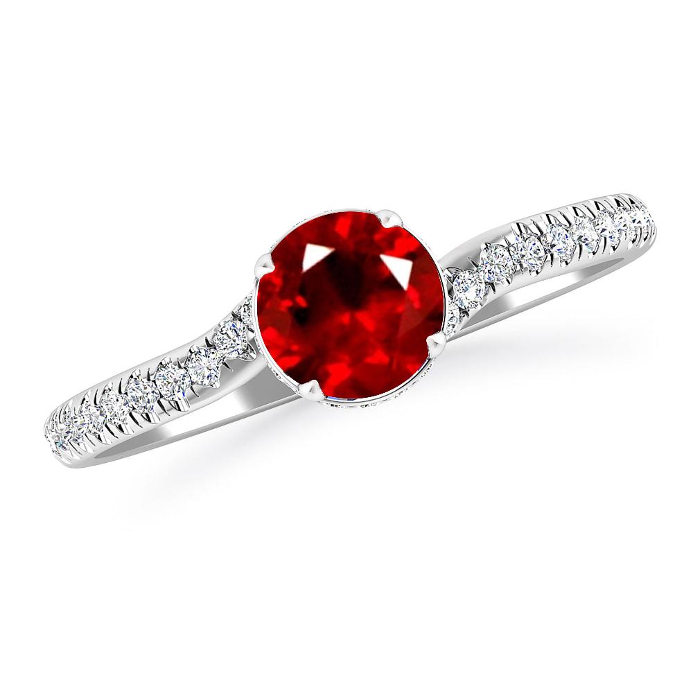 White Gold - Ruby