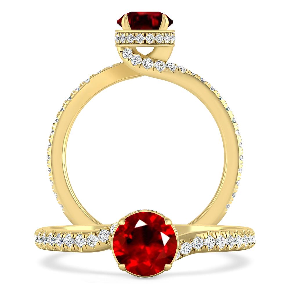 Yellow Gold - Ruby