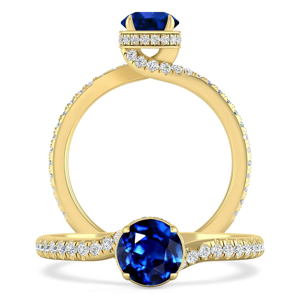 Yellow Gold - Sapphire