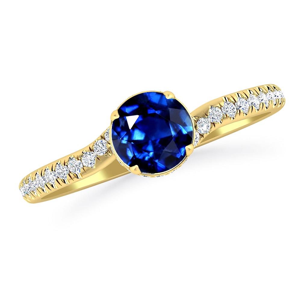 Yellow Gold - Sapphire