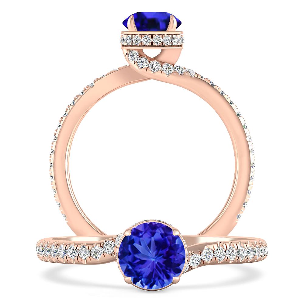 Rose Gold - Tanzanite