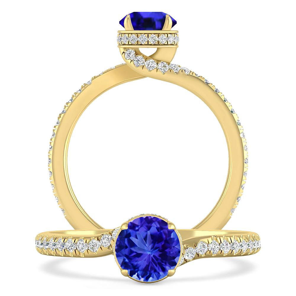 Yellow Gold - Tanzanite