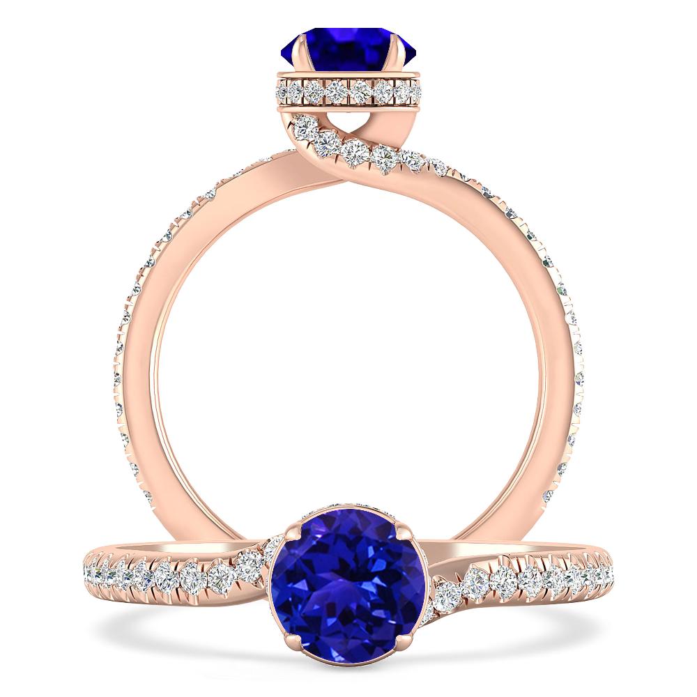 Rose Gold - Tanzanite