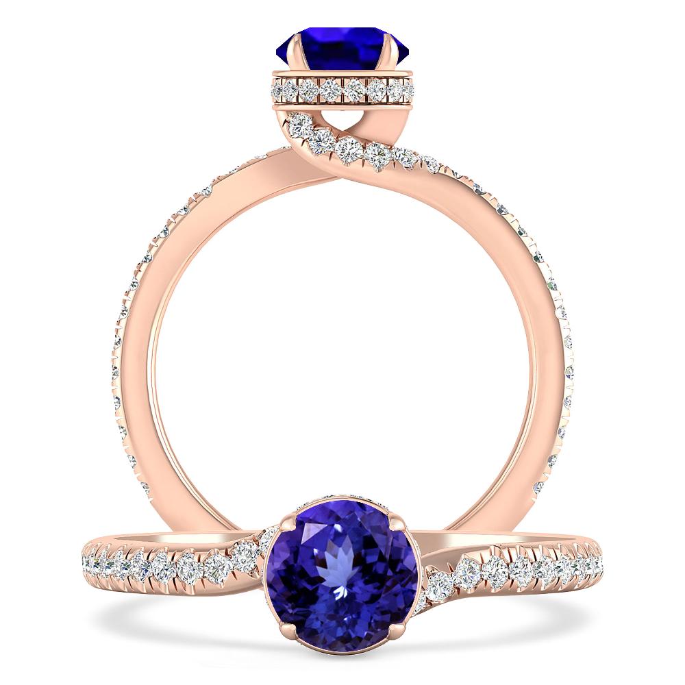 Rose Gold - Tanzanite