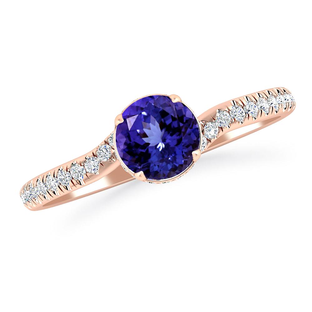 Rose Gold - Tanzanite