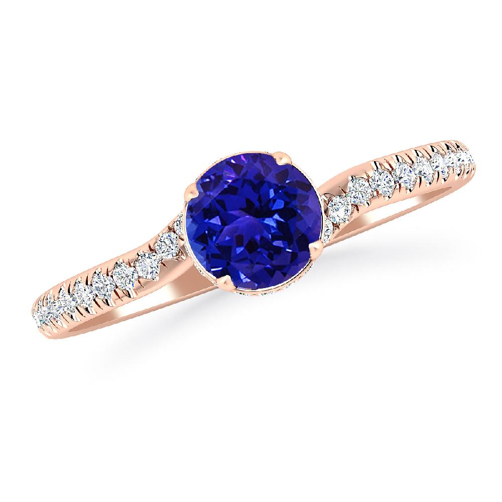 Rose Gold - Tanzanite