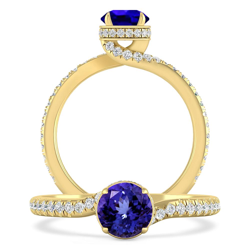 Yellow Gold - Tanzanite