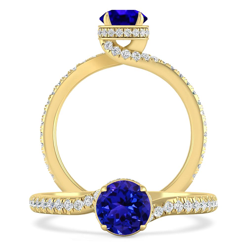 Yellow Gold - Tanzanite