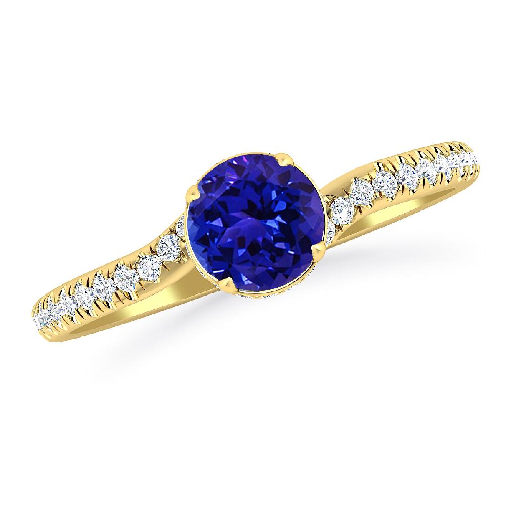 Yellow Gold - Tanzanite