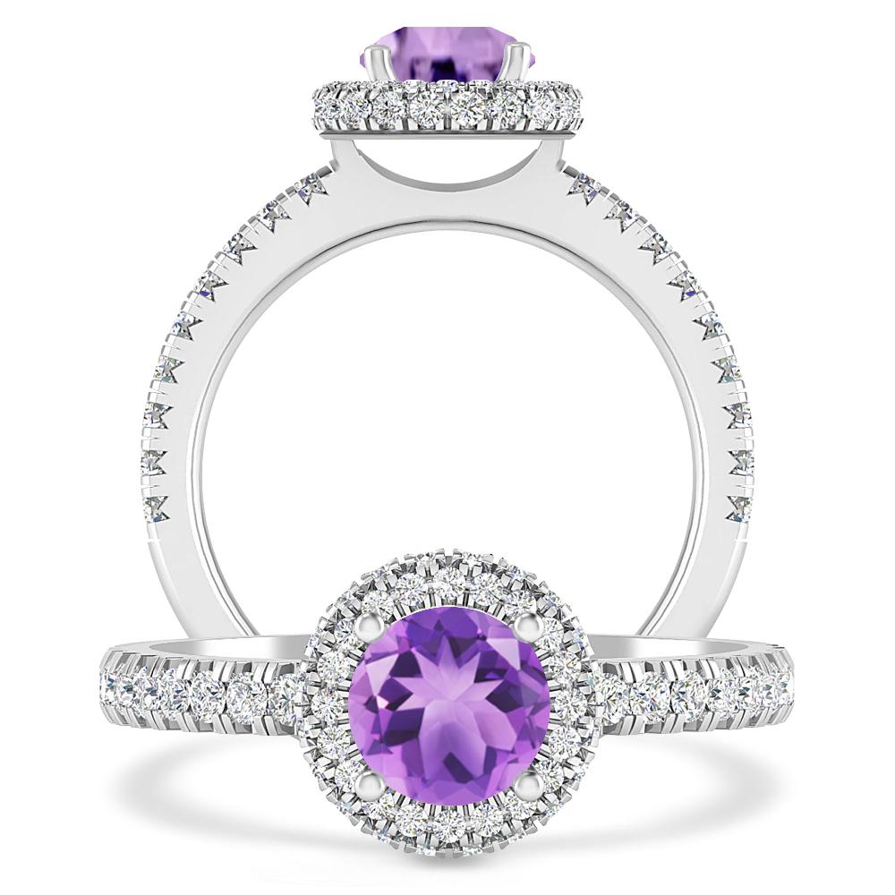 White Gold - Amethyst