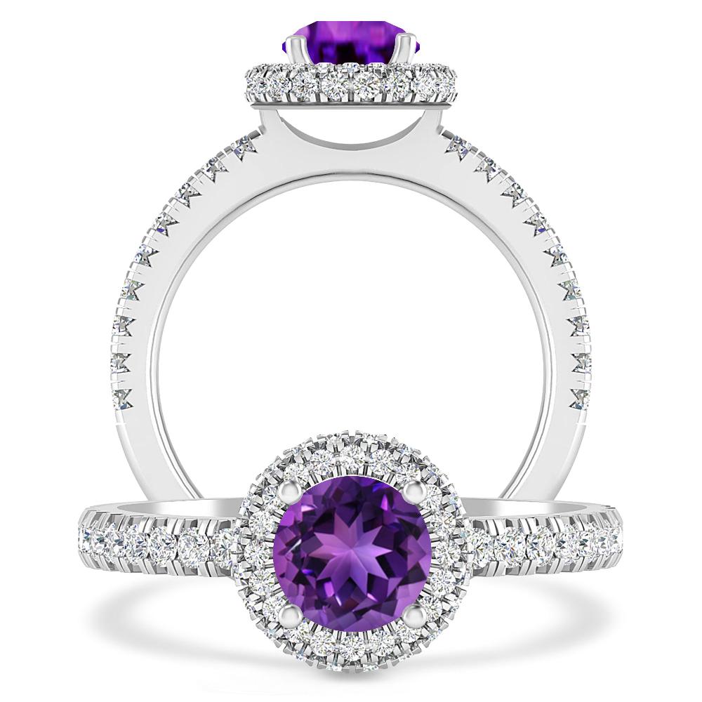 White Gold - Amethyst