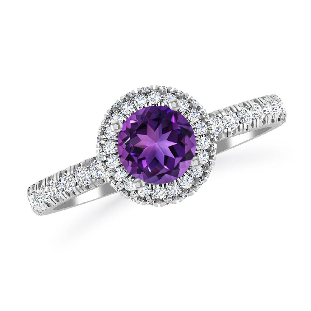 White Gold - Amethyst