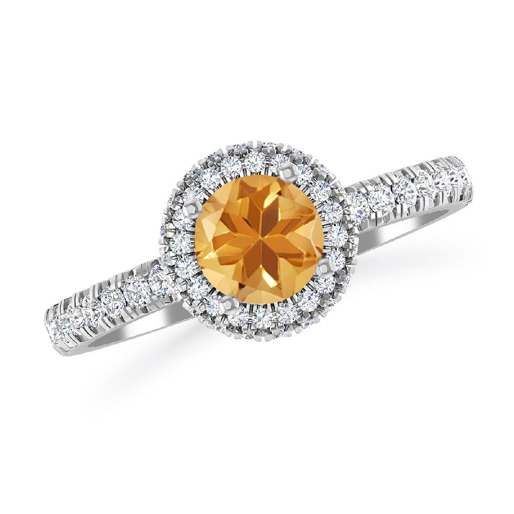 White Gold - Citrine