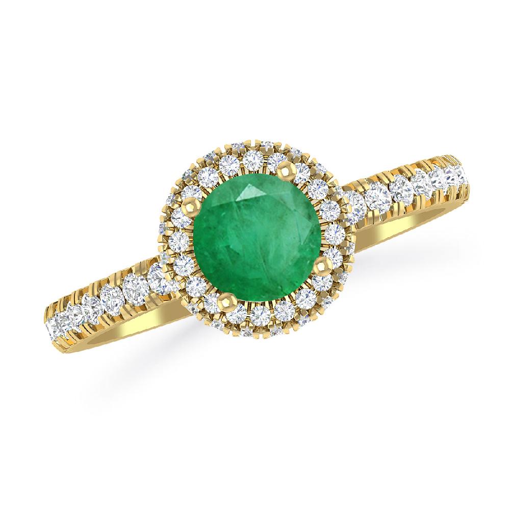 Yellow Gold - Emerald