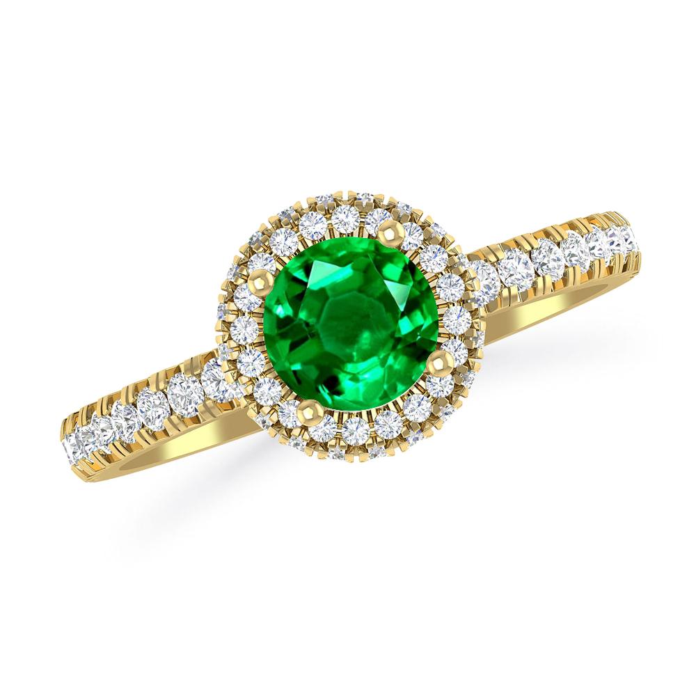 Yellow Gold - Emerald