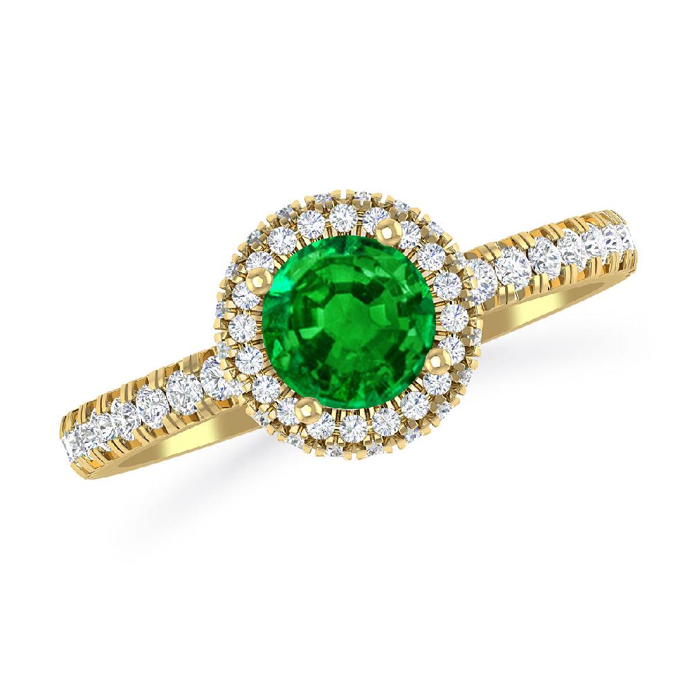 Yellow Gold - Emerald