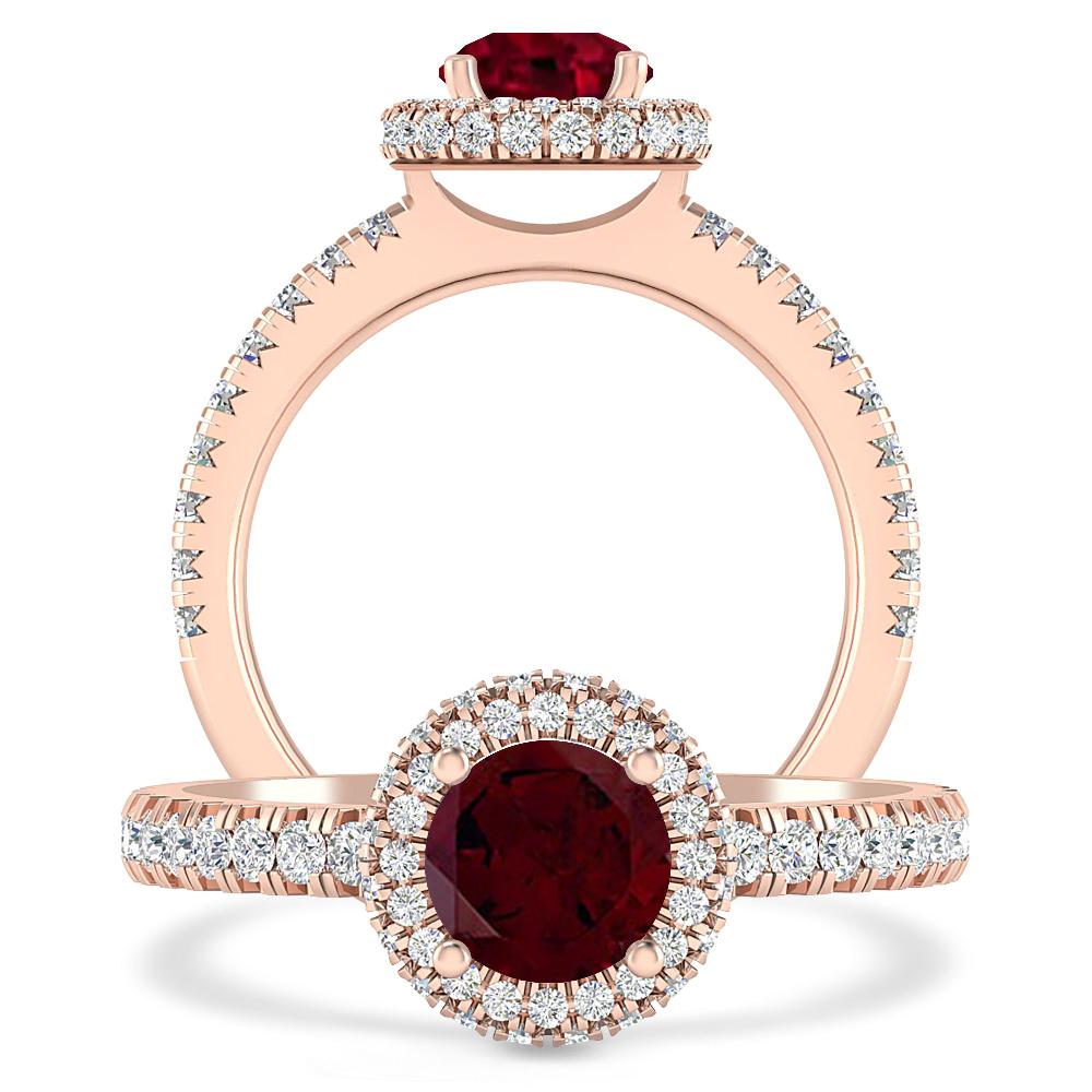 Rose Gold - Garnet