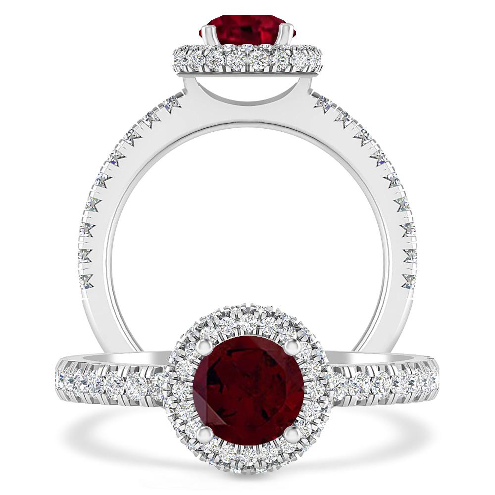 White Gold - Garnet