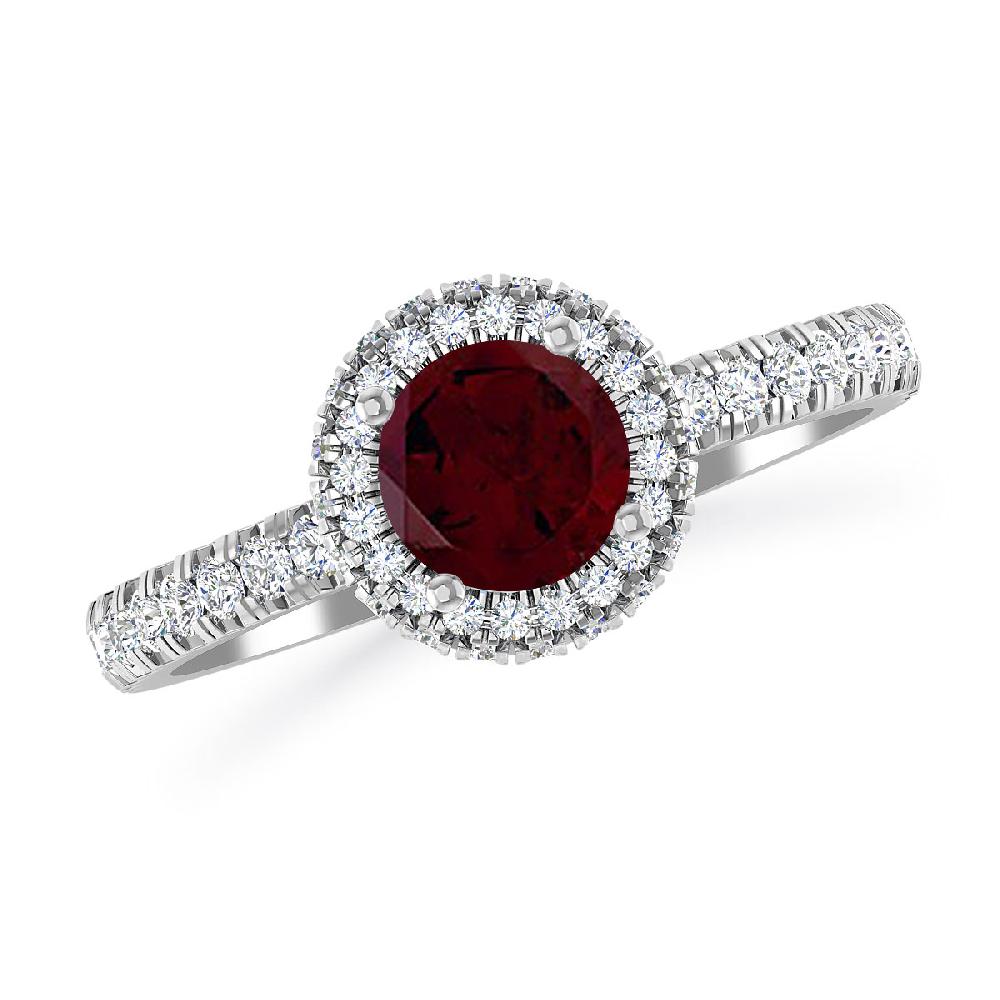 White Gold - Garnet