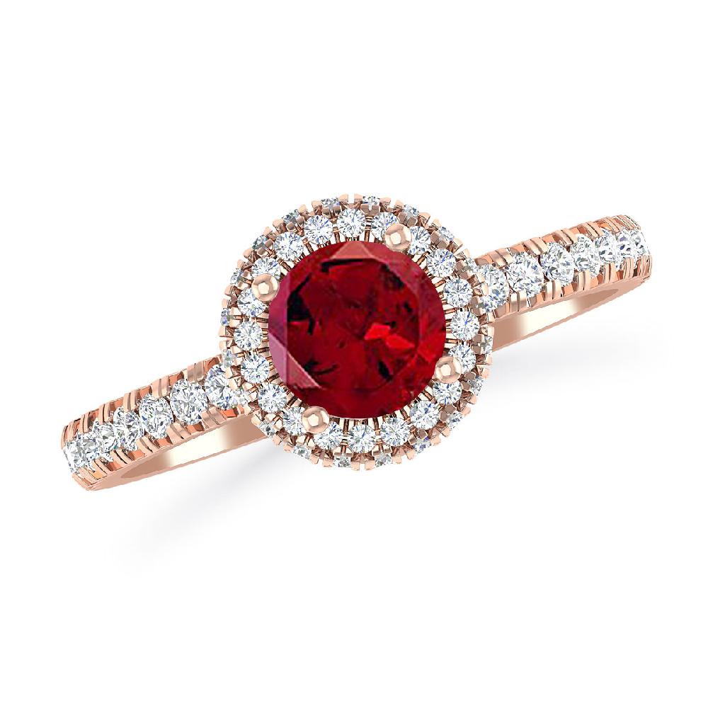 Rose Gold - Garnet