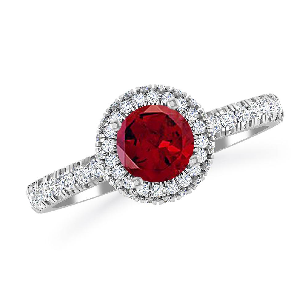 White Gold - Garnet