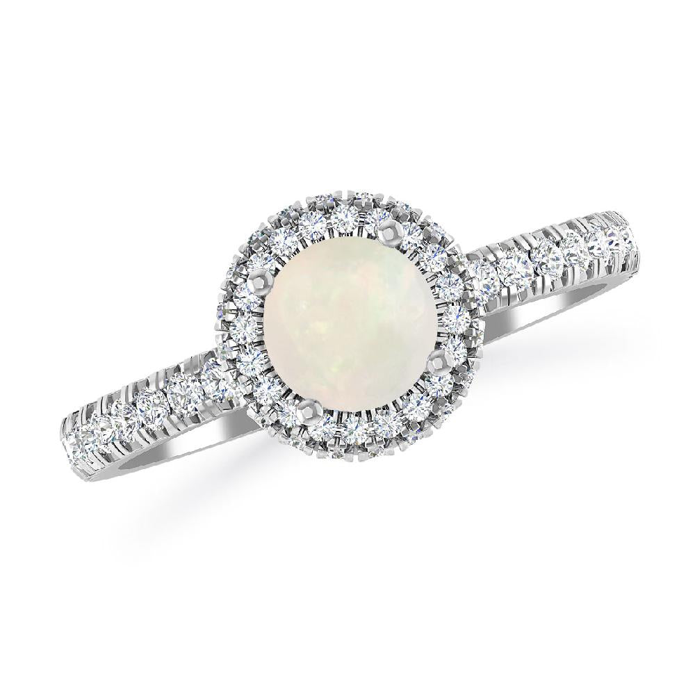 White Gold - Opal