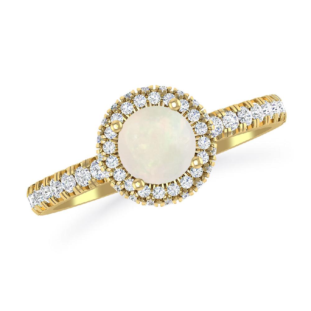 Yellow Gold - Opal