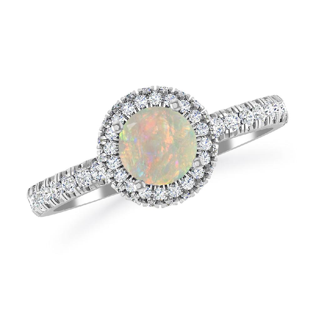 White Gold - Opal