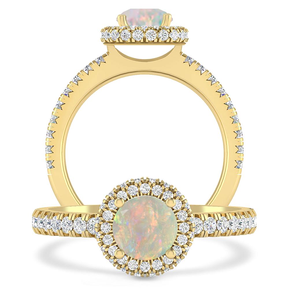 Yellow Gold - Opal