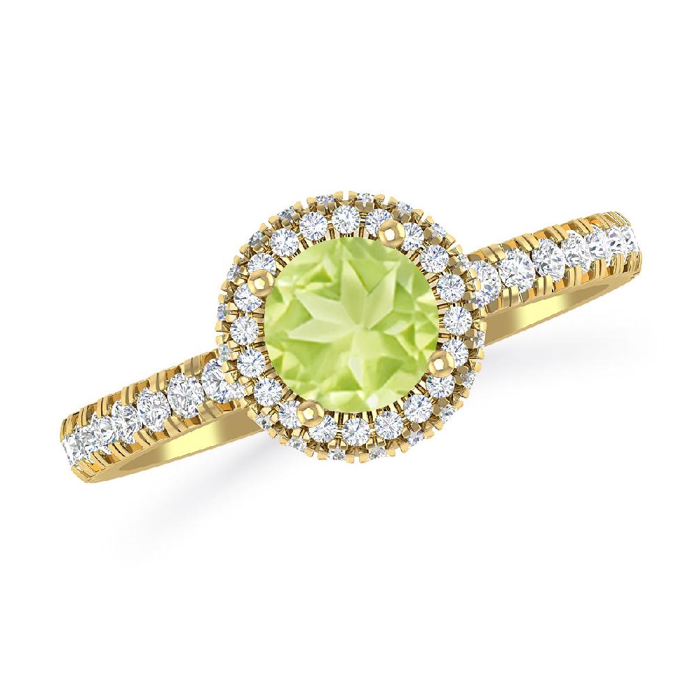 Yellow Gold - Peridot