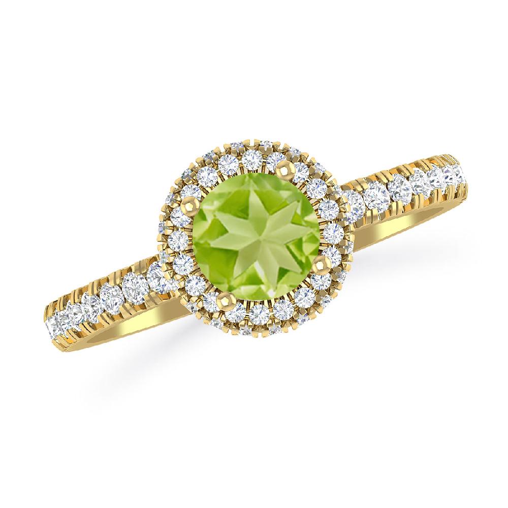 Yellow Gold - Peridot