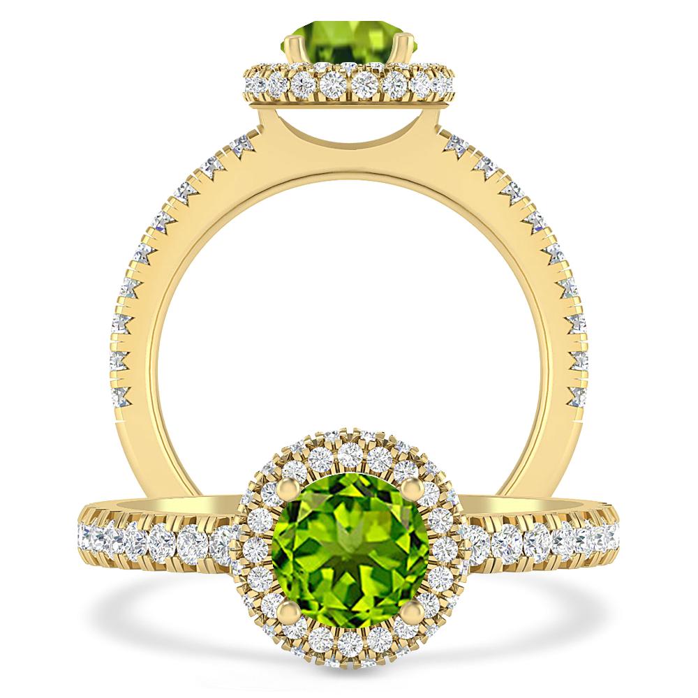 Yellow Gold - Peridot