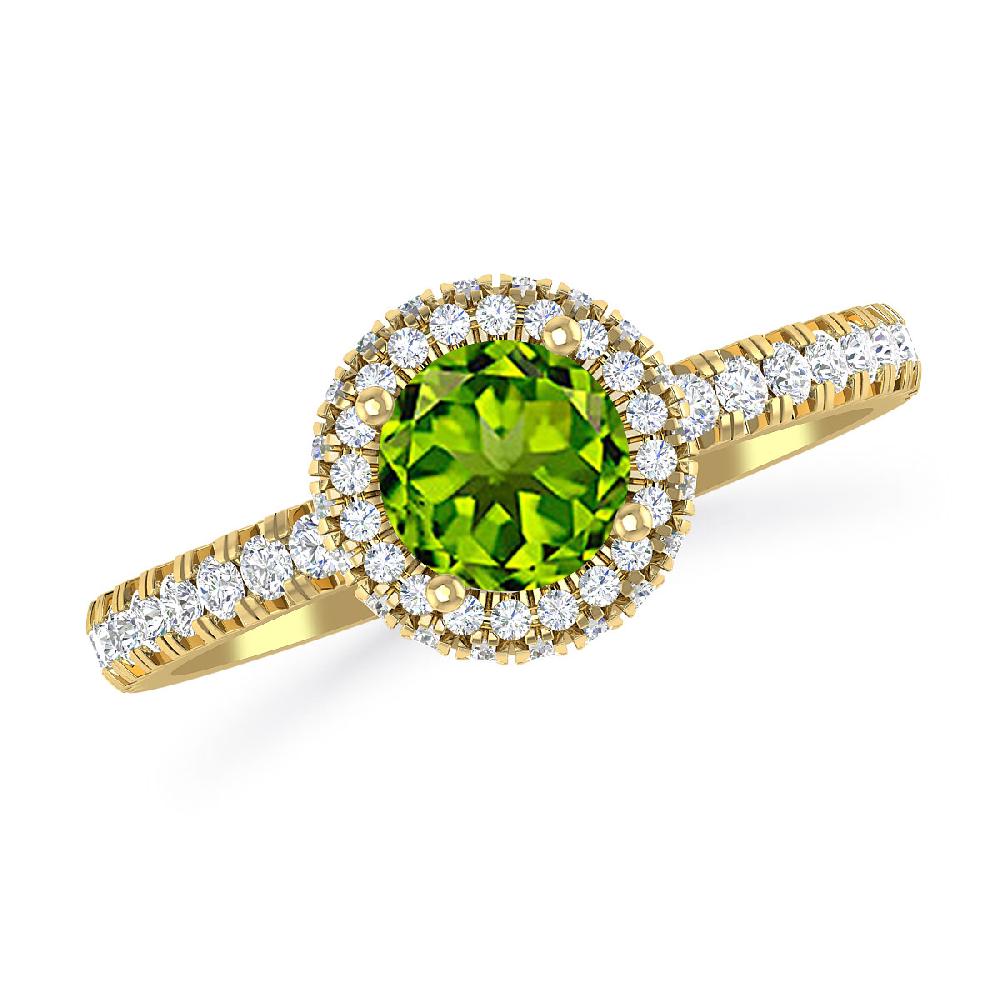 Yellow Gold - Peridot