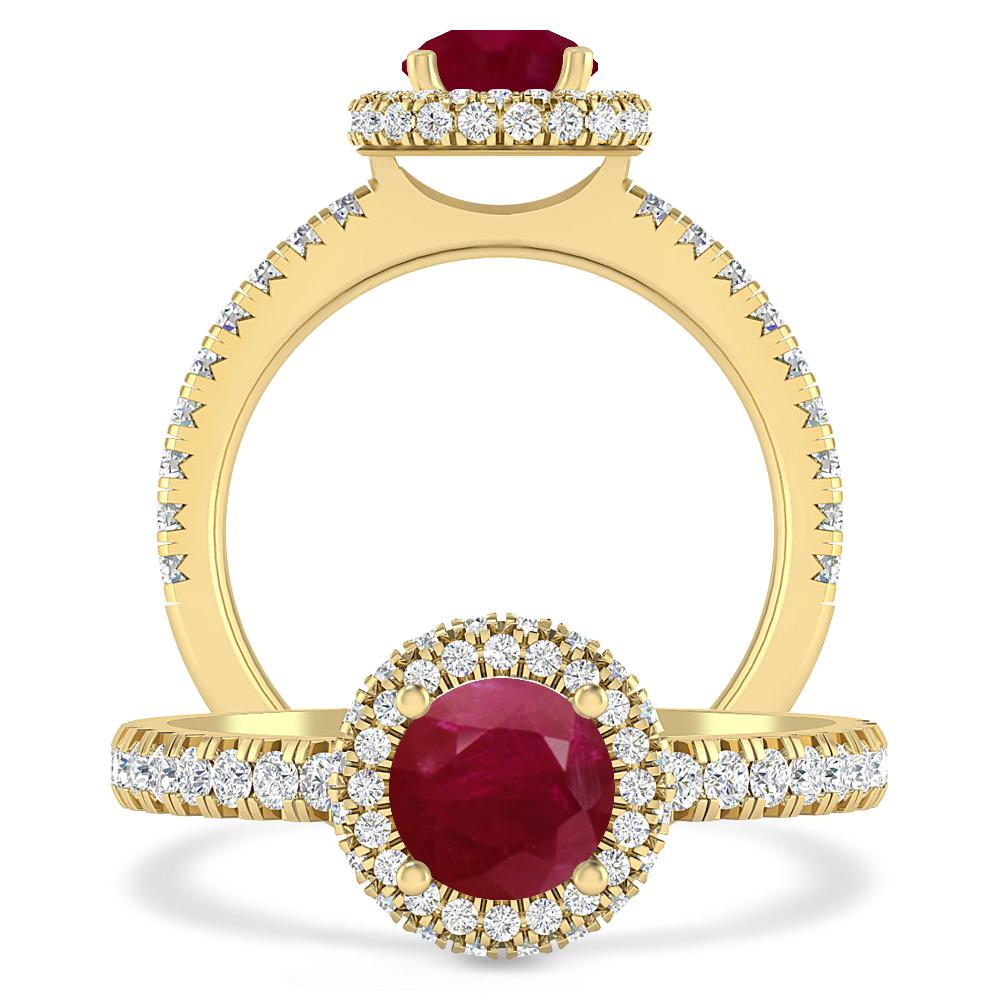 Yellow Gold - Ruby