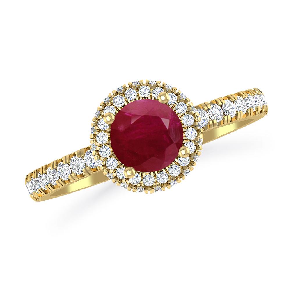 Yellow Gold - Ruby