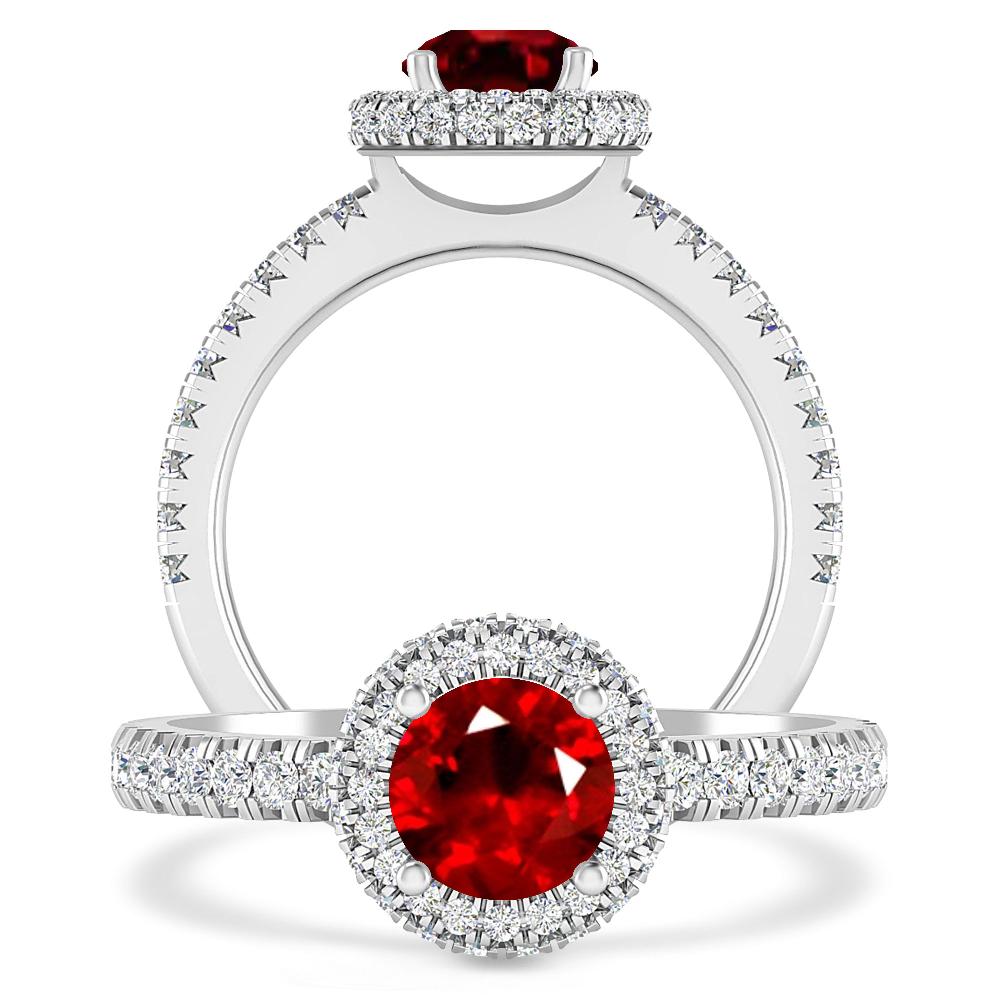 White Gold - Ruby