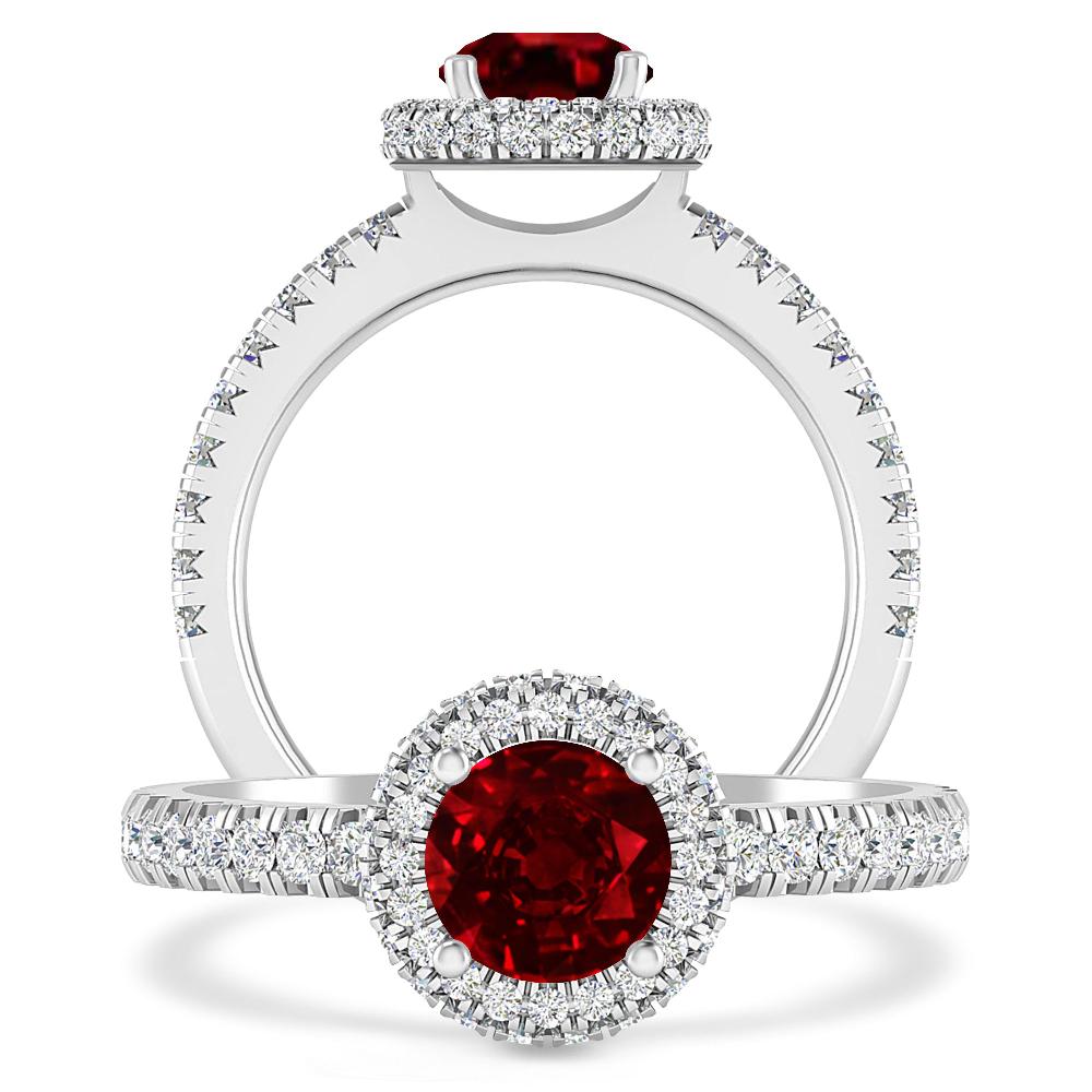 White Gold - Ruby