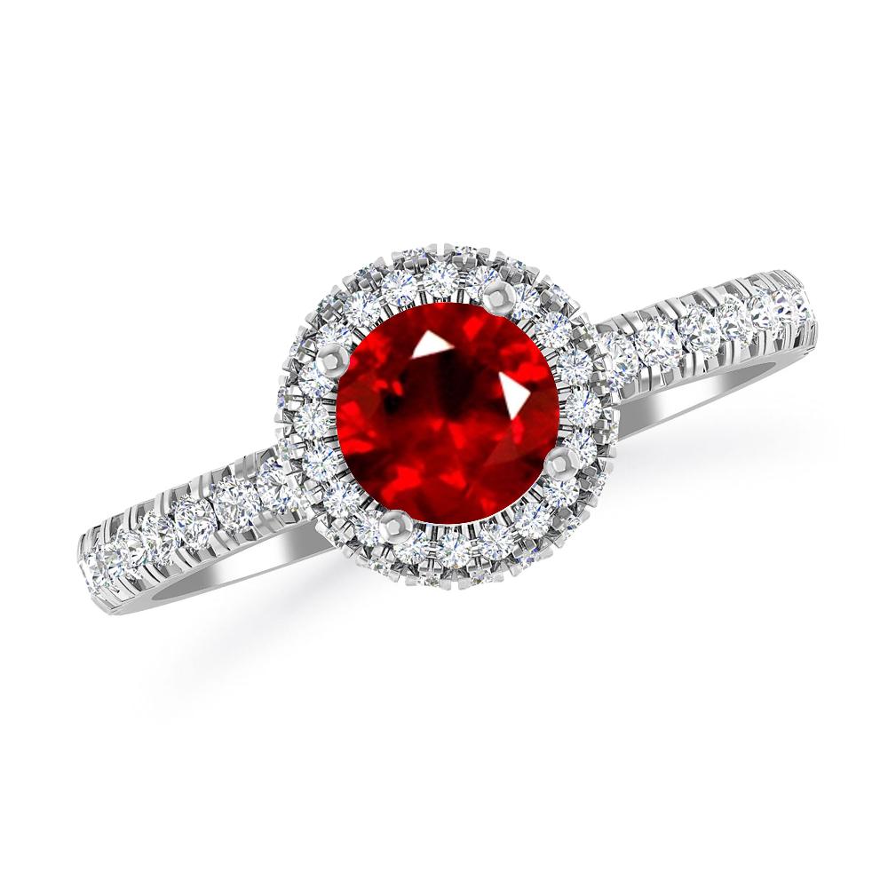 White Gold - Ruby