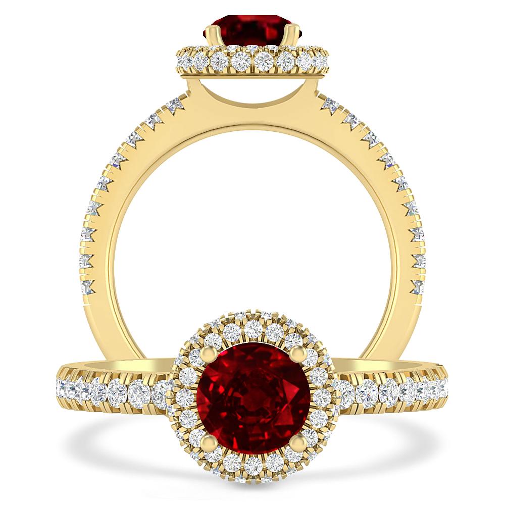 Yellow Gold - Ruby