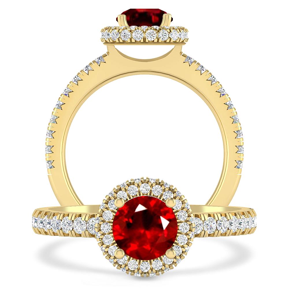 Yellow Gold - Ruby