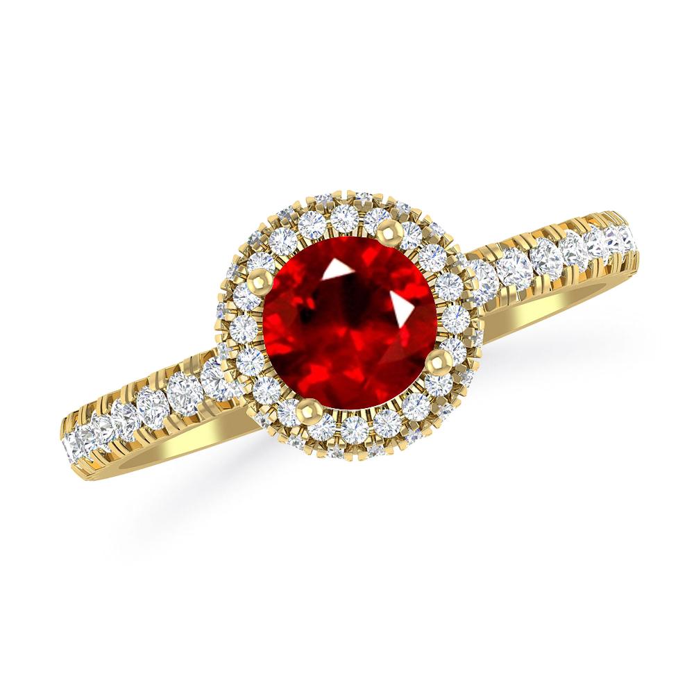 Yellow Gold - Ruby