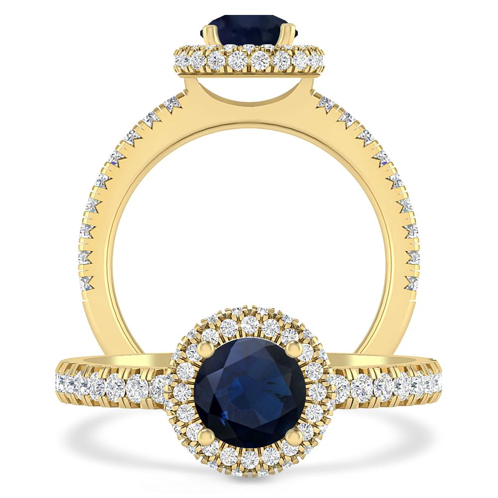 Yellow Gold - Sapphire