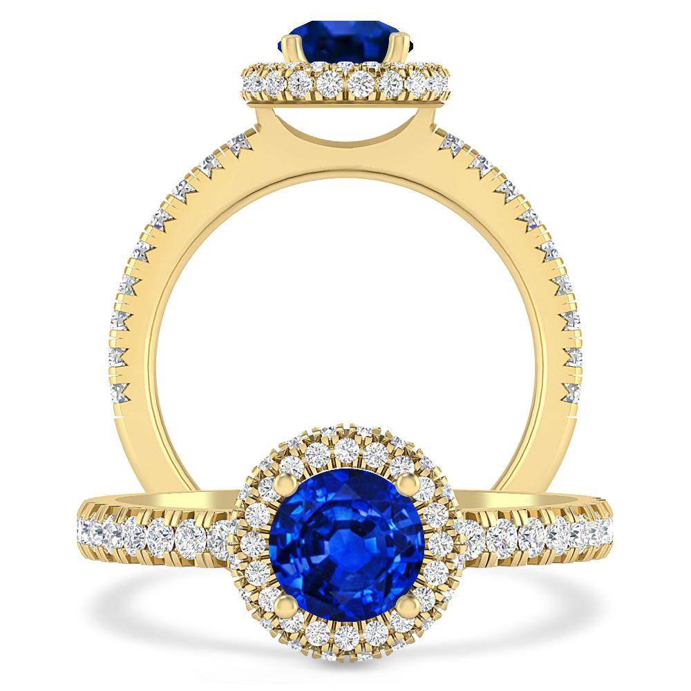 Yellow Gold - Sapphire