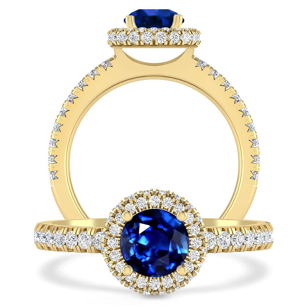 Yellow Gold - Sapphire