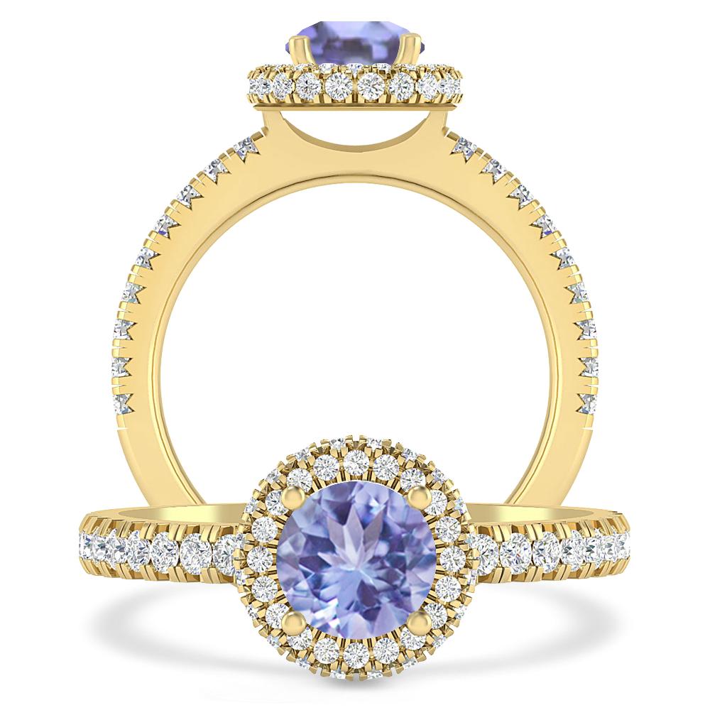 Yellow Gold - Tanzanite