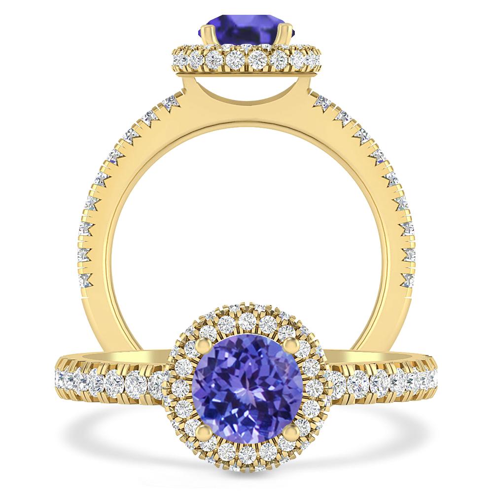 Yellow Gold - Tanzanite