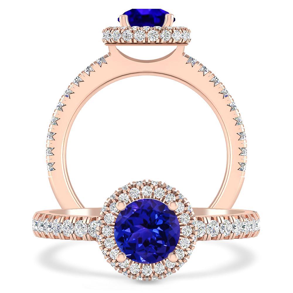 Rose Gold - Tanzanite