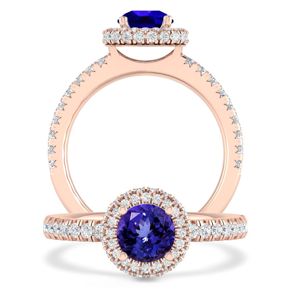 Rose Gold - Tanzanite