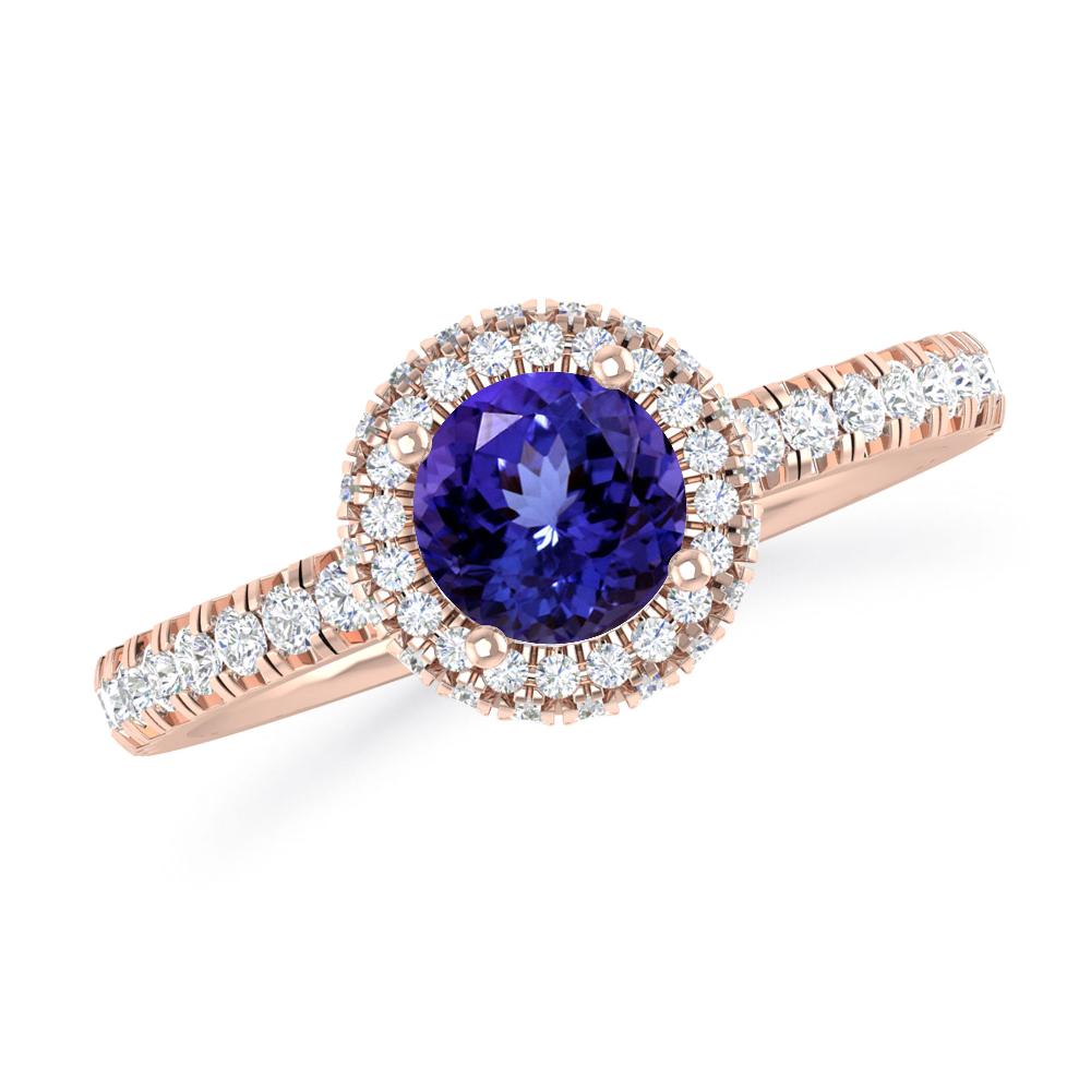 Rose Gold - Tanzanite